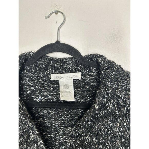 American Knitworks Womens Sweater Cardigan Button Down Cottagecore Size Medium - Picture 5 of 12